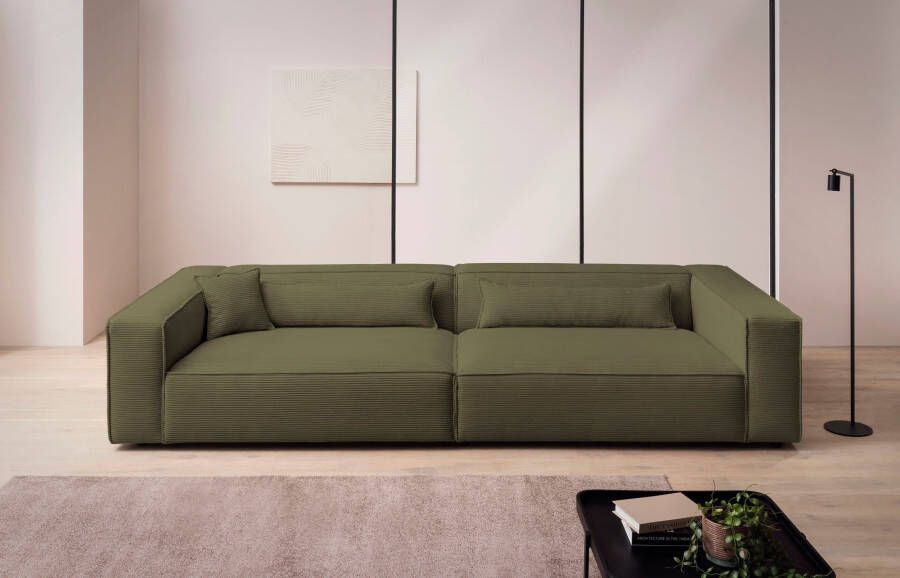 LeGer Home by Lena Gercke 3-zitsbank PIARA XXL sofa met biesnaad Big-sofa in cord of linnenlook - Foto 9