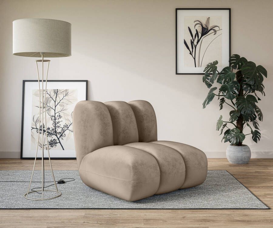 LeGer Home by Lena Gercke Fauteuil Priya loungefauteuil moderne stiksels ook in bouclé perfect individueel meubelstuk gezellig en modern b d h: 90 106 84 cm