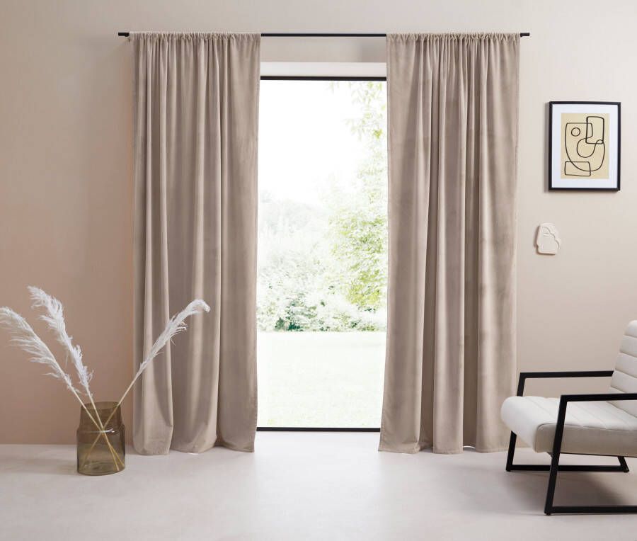 LeGer Home by Lena Gercke Gordijn Fluweel Ladina ondoorzichtig geweven verschillende maten 1 stuk bestseller (1 stuk)