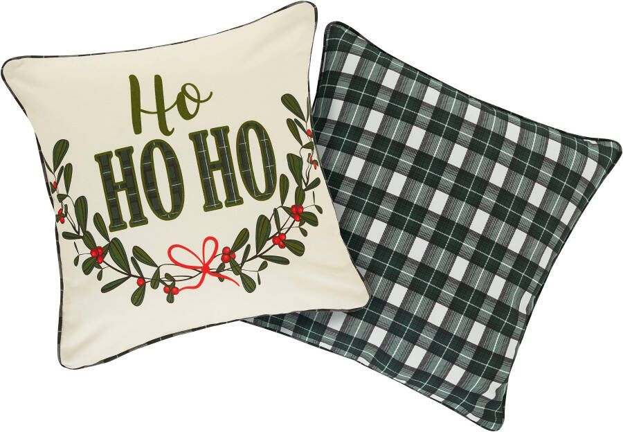 LeGer Home by Lena Gercke Kussenovertrek Mileja kussenhoes voor kerst & winter OEKO-TEX gecertificeerd (2 stuks)