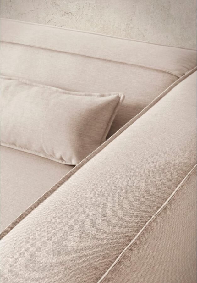 LeGer Home by Lena Gercke 3-zitsbank PIARA XXL sofa met biesnaad Big-sofa in cord of linnenlook