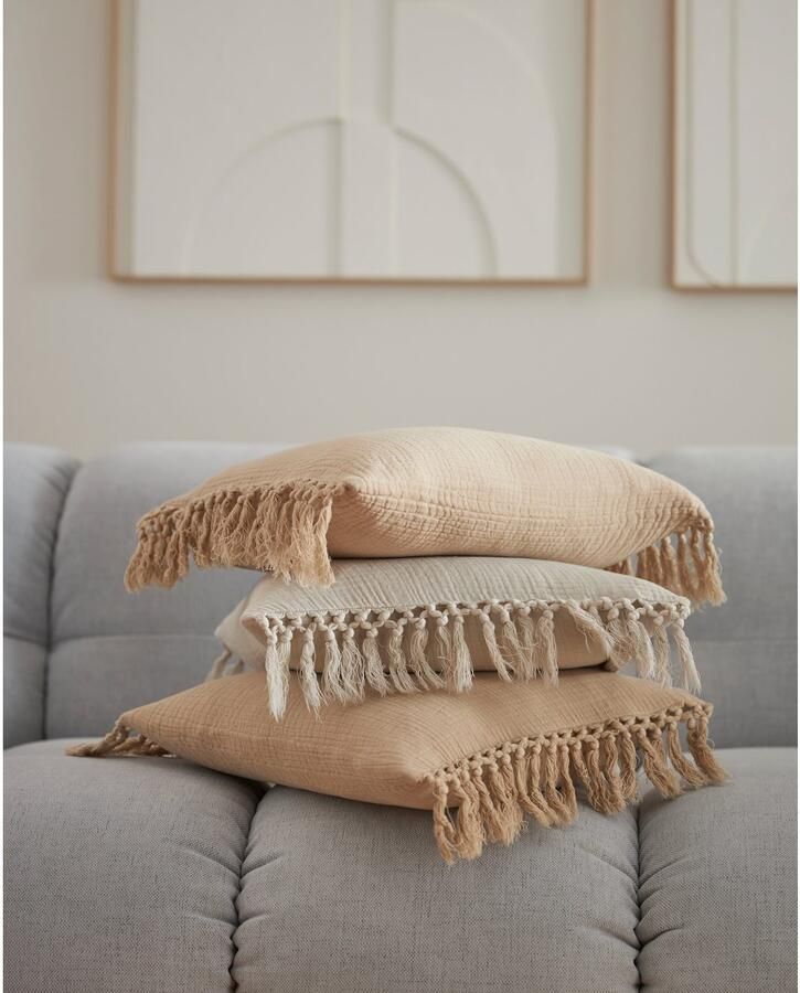 LeGer Home by Lena Gercke Sierkussen Marusha Kussenovertrekken 2 stuks zonder vulling met getuft motief (2 stuks) - Foto 4