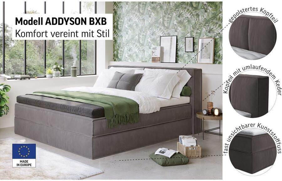 LeGer Home by Lena Gercke Boxspring Addyson Boxspringbed incl. Topper 2 Matrassen - Foto 5