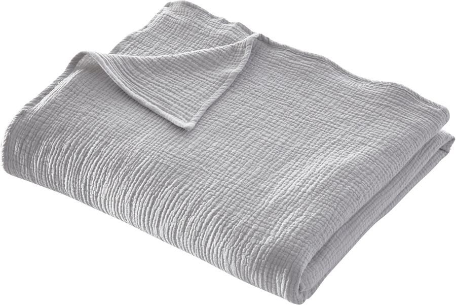 LeGer Home by Lena Gercke Deken Hevin Deken in katoen-crinkle-effect mousseline knuffeldeken - Foto 5