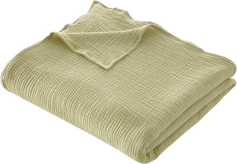 LeGer Home by Lena Gercke Deken Hevin Deken in katoen-crinkle-effect mousseline knuffeldeken - Foto 6