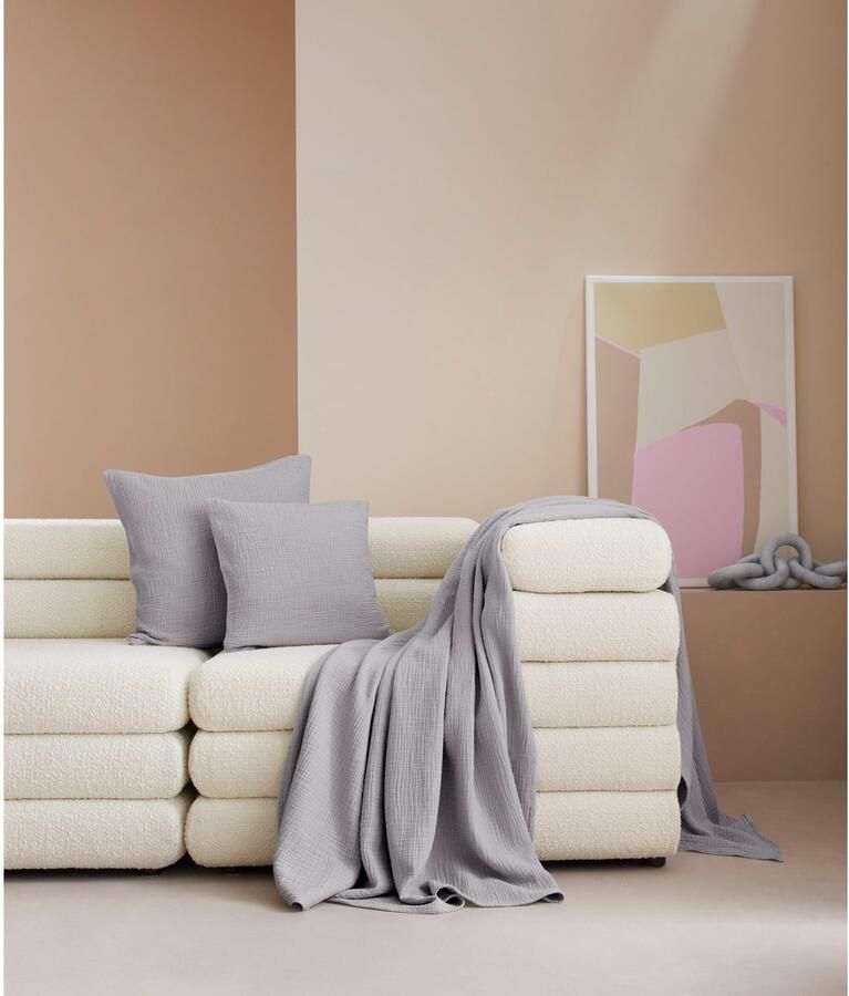 LeGer Home by Lena Gercke Deken Hevin Deken in katoen-crinkle-effect mousseline knuffeldeken - Foto 2
