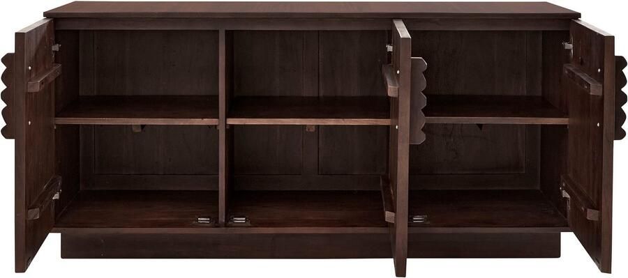 LeGer Home by Lena Gercke Dressoir EMINA Massief acaciahout 146 cm commode met soft-close en designgrepen - Foto 6