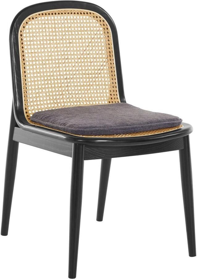 LeGer Home by Lena Gercke Eetkamerstoel Lina 2-delige set massief houten Polstertstoel met frame en poten van massief essenhout (set 2 stuks) - Foto 4