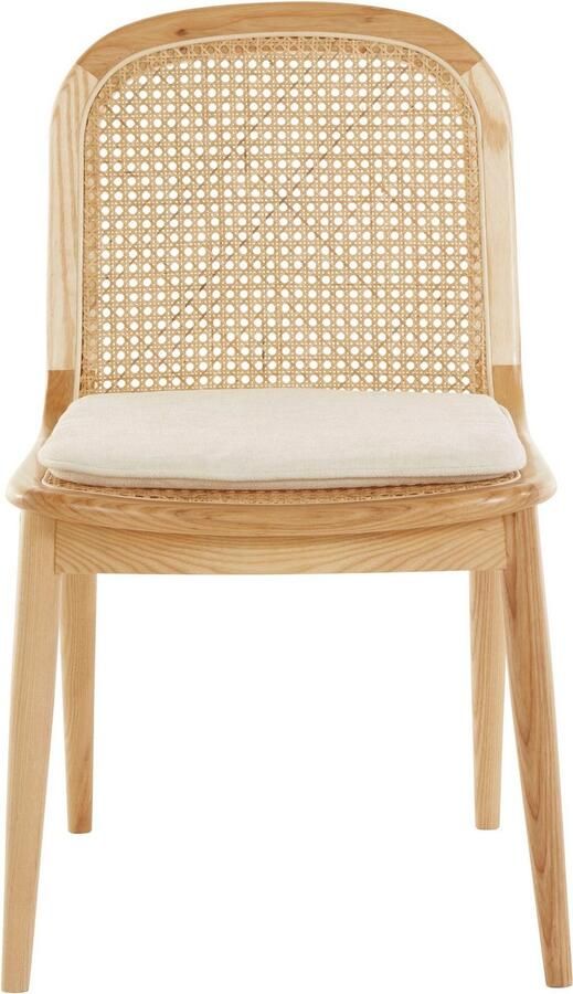 LeGer Home by Lena Gercke Eetkamerstoel Lina 2-delige set massief houten Polstertstoel met frame en poten van massief essenhout (set 2 stuks) - Foto 6