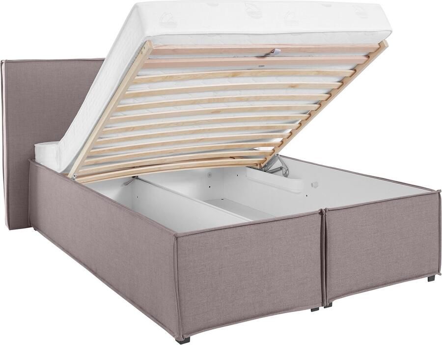 LeGer Home by Lena Gercke Gestoffeerd bed Isaline naar keuze zonder matras of met 3 matrassoorten hoofdbordhoogte 107 cm - Foto 1