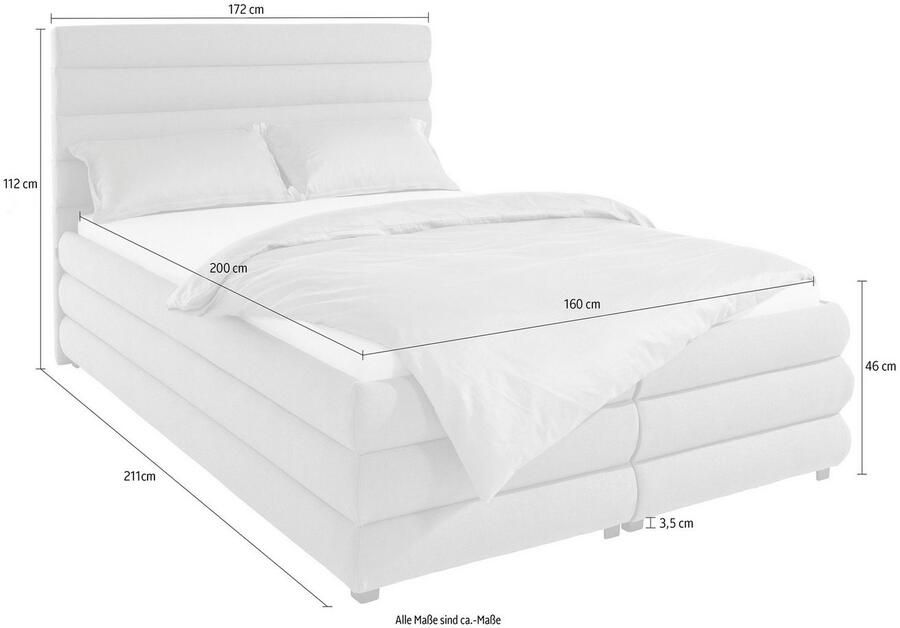 LeGer Home by Lena Gercke Gestoffeerd bed Maylis naar keuze met en zonder matras en lattenbodem ook in 200 cm breedte - Foto 2