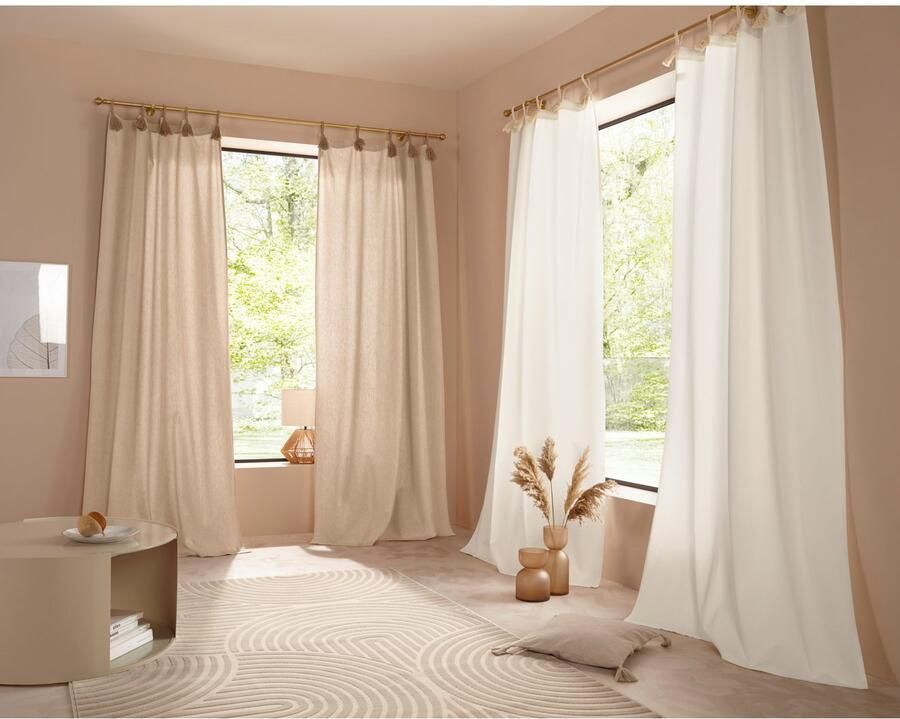 LeGer Home by Lena Gercke Gordijn Leger ondoorzichtig bio-katoen geweven verschillende maten (1 stuk) - Foto 3