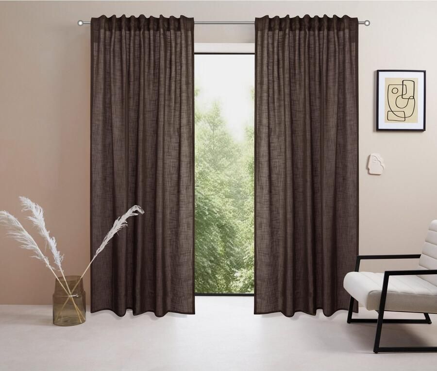 LeGer Home by Lena Gercke Gordijn Marusha 1 gordijn linnen-look geweven verschillende maten(1 stuk) - Foto 9