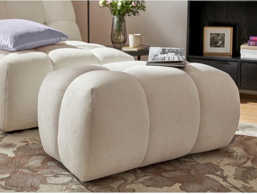 Home affaire XXL-fauteuil AURELIAN loveseat XXL met poef in set leesstoel relaxstoel met golfondersteuning fijne structuur grove structuur velours - Foto 10