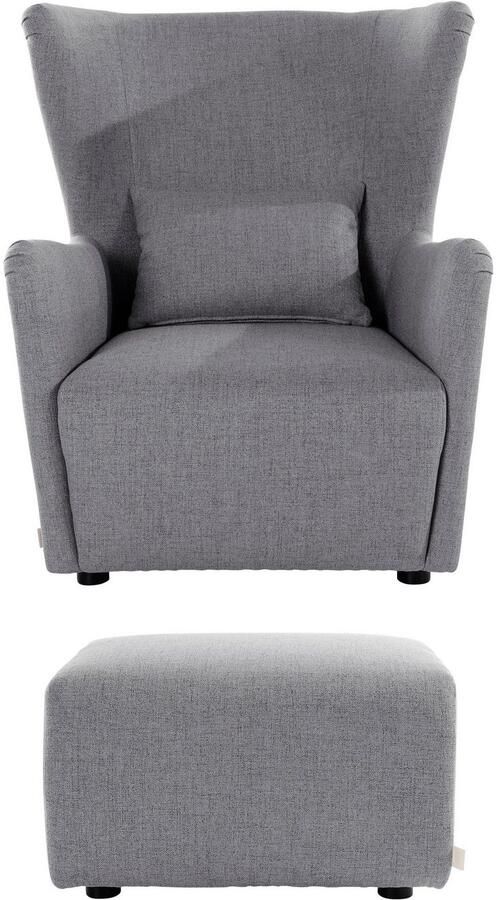 LeGer Home by Lena Gercke Oorfauteuil Levke Stoel naar keuze met of zonder hocker - Foto 8