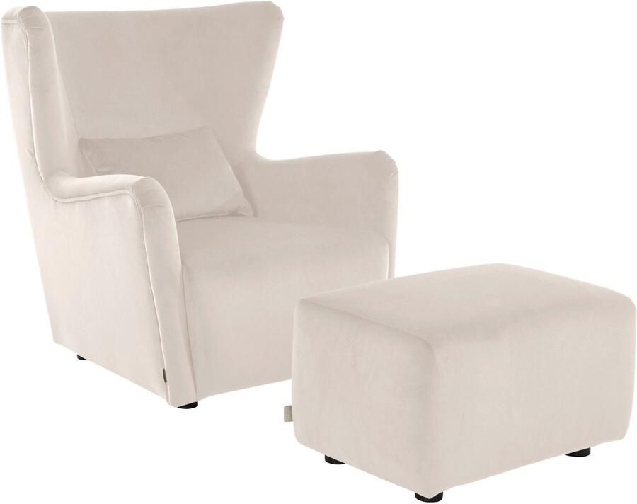 LeGer Home by Lena Gercke Oorfauteuil Levke Stoel naar keuze met of zonder hocker - Foto 3