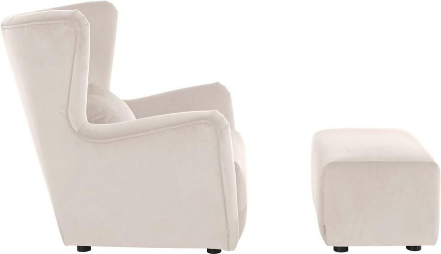 LeGer Home by Lena Gercke Oorfauteuil Levke Stoel naar keuze met of zonder hocker - Foto 7