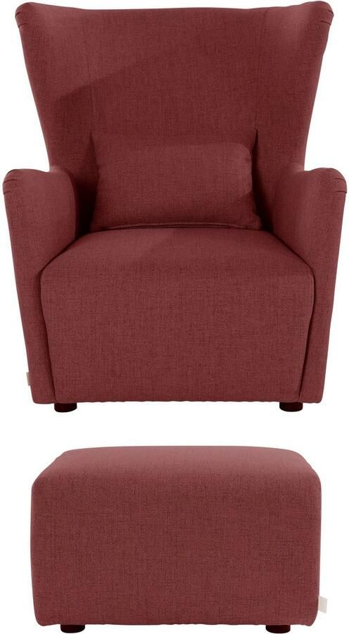 LeGer Home by Lena Gercke Oorfauteuil Levke Stoel naar keuze met of zonder hocker - Foto 8