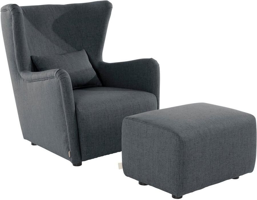 LeGer Home by Lena Gercke Oorfauteuil Levke Stoel naar keuze met of zonder hocker - Foto 2