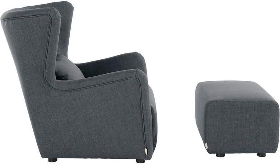 LeGer Home by Lena Gercke Oorfauteuil Levke Stoel naar keuze met of zonder hocker - Foto 7