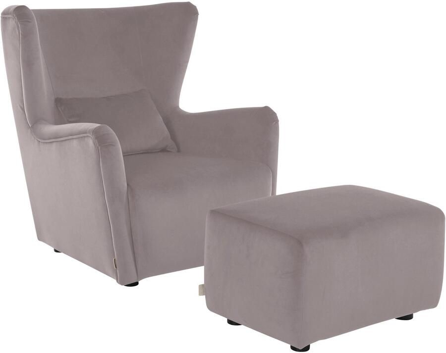 LeGer Home by Lena Gercke Oorfauteuil Levke Stoel naar keuze met of zonder hocker - Foto 3