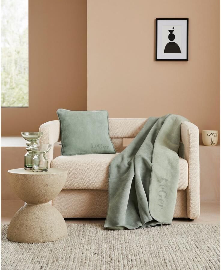 LeGer Home by Lena Gercke Deken Anisa met modern opschrift knuffeldeken
