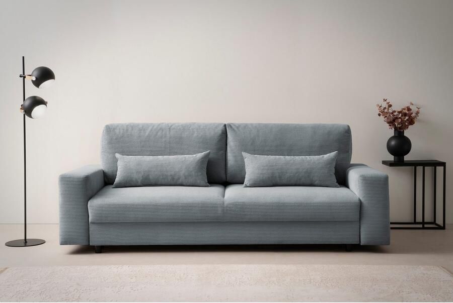 LeGer Home by Lena Gercke Slaapbank Imoga kussen met slaapfunctie 3-zits bank met bedlade in moderne kleuren en stoffen bedfunctie ligoppervlak: 200x150 cm - Foto 17