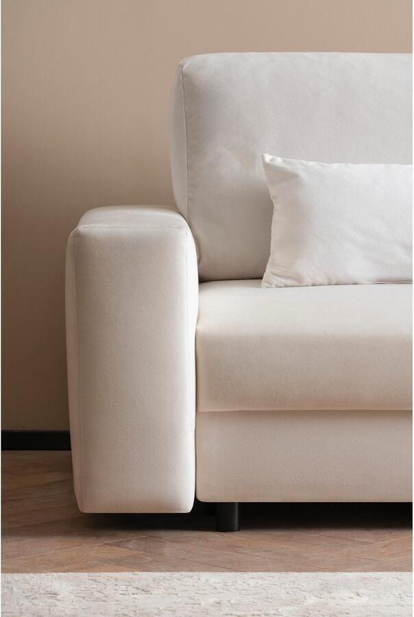 LeGer Home by Lena Gercke Slaapbank Imoga kussen met slaapfunctie 3-zits bank met bedlade in moderne kleuren en stoffen bedfunctie ligoppervlak: 200x150 cm - Foto 3