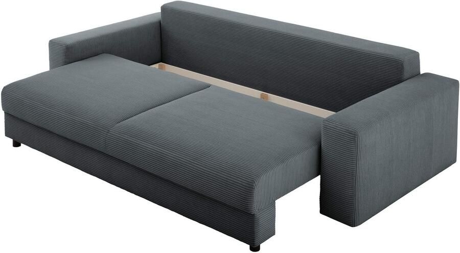 LeGer Home by Lena Gercke Slaapbank Imoga kussen met slaapfunctie 3-zits bank met bedlade in moderne kleuren en stoffen bedfunctie ligoppervlak: 200x150 cm - Foto 10