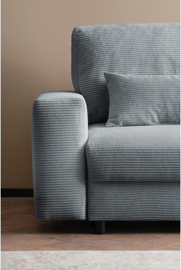 LeGer Home by Lena Gercke Slaapbank Imoga kussen met slaapfunctie 3-zits bank met bedlade in moderne kleuren en stoffen bedfunctie ligoppervlak: 200x150 cm - Foto 4