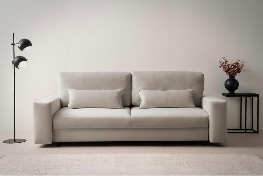 LeGer Home by Lena Gercke Slaapbank Imoga kussen met slaapfunctie 3-zits bank met bedlade in moderne kleuren en stoffen bedfunctie ligoppervlak: 200x150 cm - Foto 15