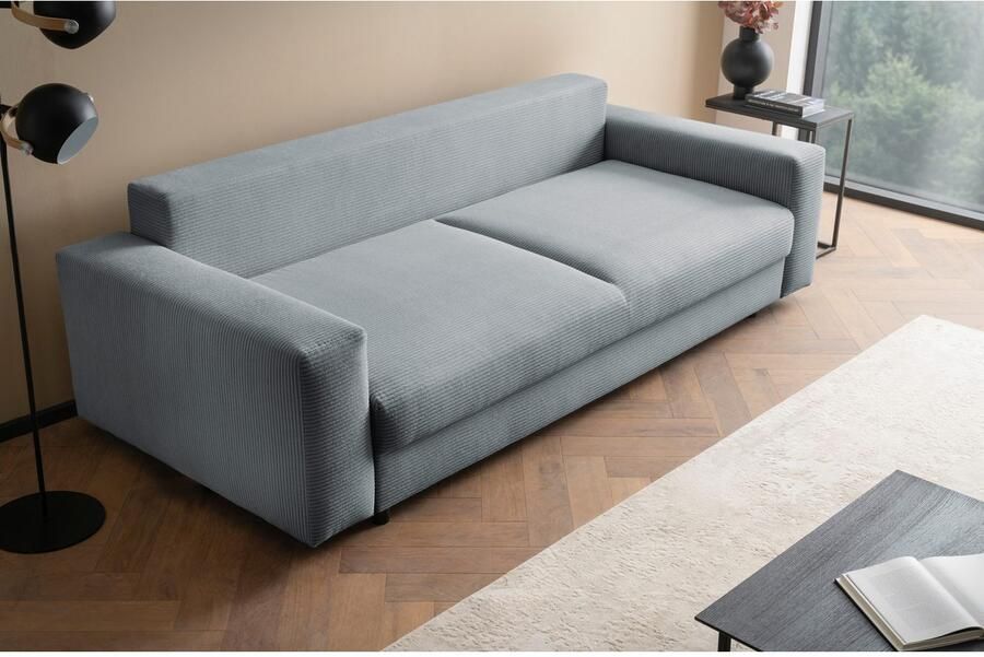 LeGer Home by Lena Gercke Slaapbank Imoga kussen met slaapfunctie 3-zits bank met bedlade in moderne kleuren en stoffen bedfunctie ligoppervlak: 200x150 cm - Foto 5