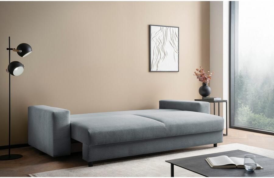 LeGer Home by Lena Gercke Slaapbank Imoga kussen met slaapfunctie 3-zits bank met bedlade in moderne kleuren en stoffen bedfunctie ligoppervlak: 200x150 cm - Foto 8