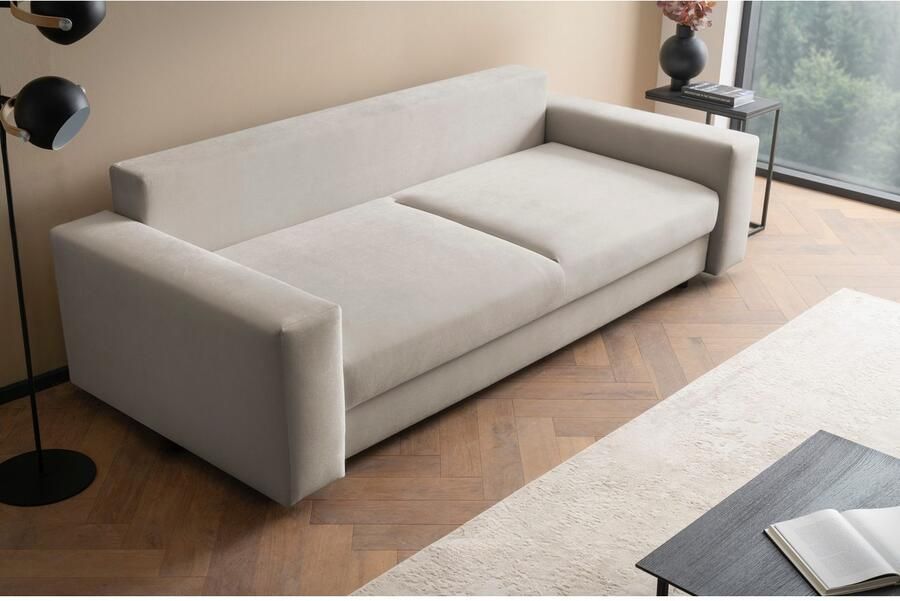 LeGer Home by Lena Gercke Slaapbank Imoga kussen met slaapfunctie 3-zits bank met bedlade in moderne kleuren en stoffen bedfunctie ligoppervlak: 200x150 cm - Foto 4