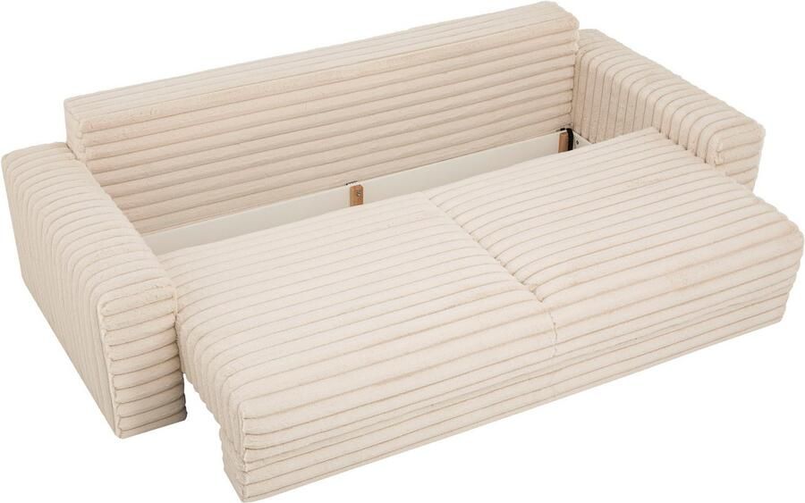 LeGer Home by Lena Gercke Slaapbank Imoga kussen met slaapfunctie 3-zits bank met bedlade in moderne kleuren en stoffen bedfunctie ligoppervlak: 200x150 cm - Foto 11