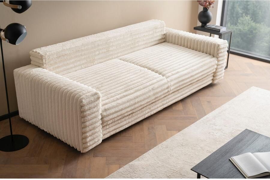 LeGer Home by Lena Gercke Slaapbank Imoga kussen met slaapfunctie 3-zits bank met bedlade in moderne kleuren en stoffen bedfunctie ligoppervlak: 200x150 cm - Foto 6