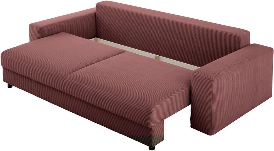 LeGer Home by Lena Gercke Slaapbank Imoga kussen met slaapfunctie 3-zits bank met bedlade in moderne kleuren en stoffen bedfunctie ligoppervlak: 200x150 cm - Foto 10