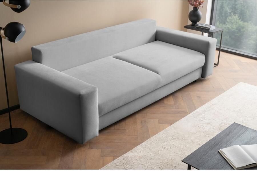 LeGer Home by Lena Gercke Slaapbank Imoga kussen met slaapfunctie 3-zits bank met bedlade in moderne kleuren en stoffen bedfunctie ligoppervlak: 200x150 cm - Foto 4