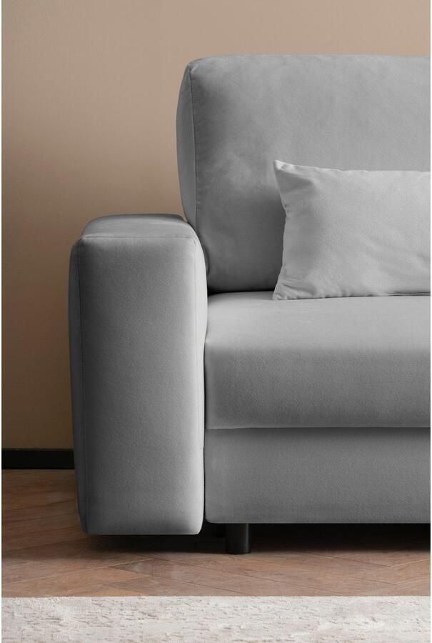 LeGer Home by Lena Gercke Slaapbank Imoga kussen met slaapfunctie 3-zits bank met bedlade in moderne kleuren en stoffen bedfunctie ligoppervlak: 200x150 cm - Foto 3