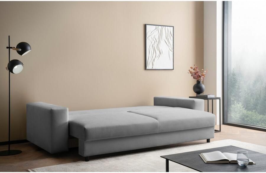 LeGer Home by Lena Gercke Slaapbank Imoga kussen met slaapfunctie 3-zits bank met bedlade in moderne kleuren en stoffen bedfunctie ligoppervlak: 200x150 cm - Foto 7