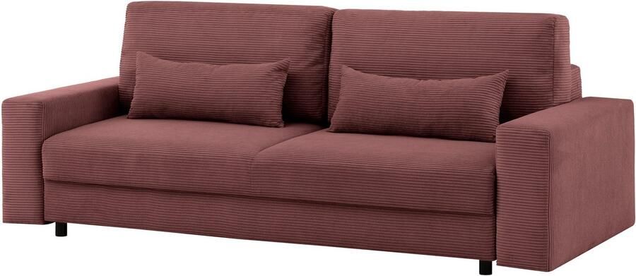 LeGer Home by Lena Gercke Slaapbank Imoga kussen met slaapfunctie 3-zits bank met bedlade in moderne kleuren en stoffen bedfunctie ligoppervlak: 200x150 cm - Foto 12