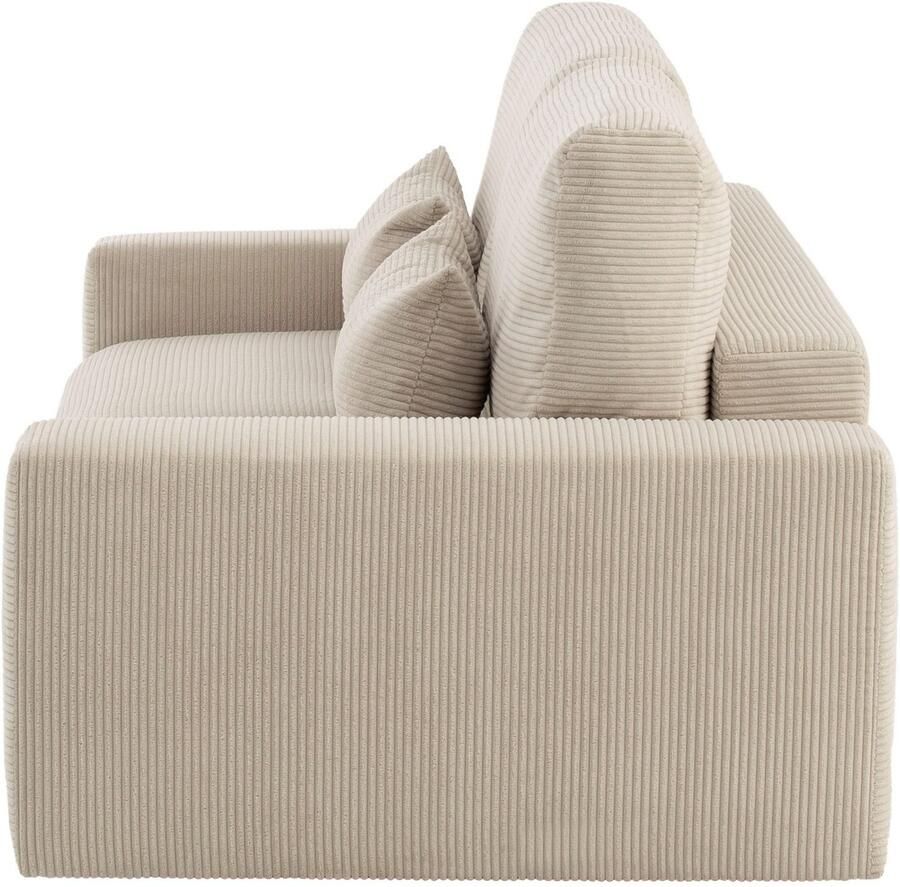 LeGer Home by Lena Gercke Slaapbank Imoga kussen met slaapfunctie 3-zits bank met bedlade in moderne kleuren en stoffen bedfunctie ligoppervlak: 200x150 cm