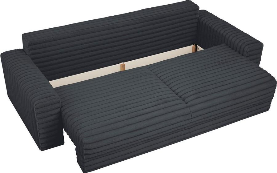 LeGer Home by Lena Gercke Slaapbank Imoga kussen met slaapfunctie 3-zits bank met bedlade in moderne kleuren en stoffen bedfunctie ligoppervlak: 200x150 cm - Foto 11