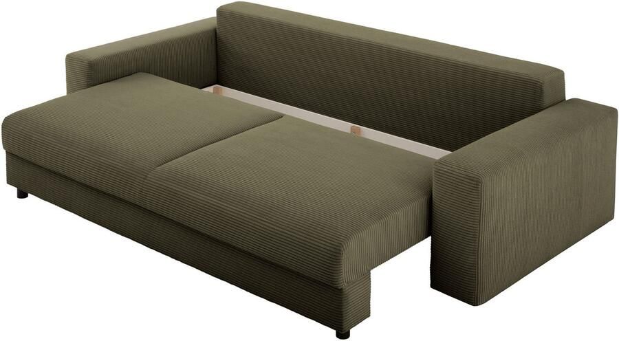 LeGer Home by Lena Gercke Slaapbank Imoga kussen met slaapfunctie 3-zits bank met bedlade in moderne kleuren en stoffen bedfunctie ligoppervlak: 200x150 cm - Foto 9