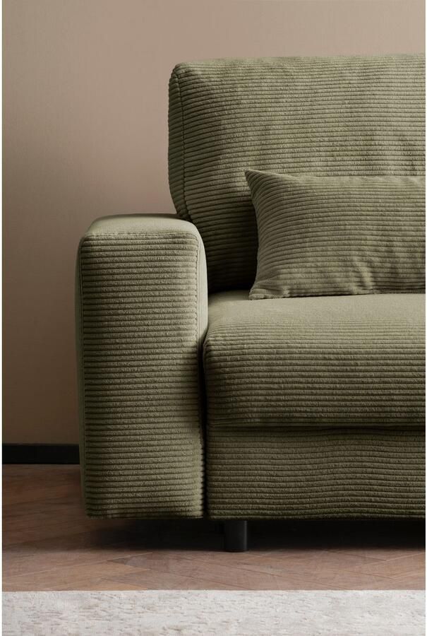 LeGer Home by Lena Gercke Slaapbank Imoga kussen met slaapfunctie 3-zits bank met bedlade in moderne kleuren en stoffen bedfunctie ligoppervlak: 200x150 cm - Foto 4