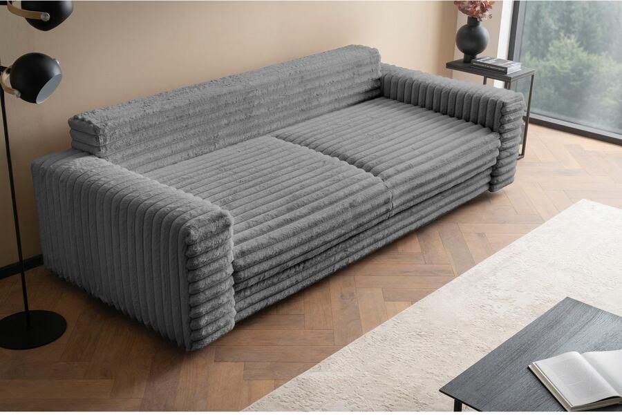 LeGer Home by Lena Gercke Slaapbank Imoga kussen met slaapfunctie 3-zits bank met bedlade in moderne kleuren en stoffen bedfunctie ligoppervlak: 200x150 cm - Foto 6