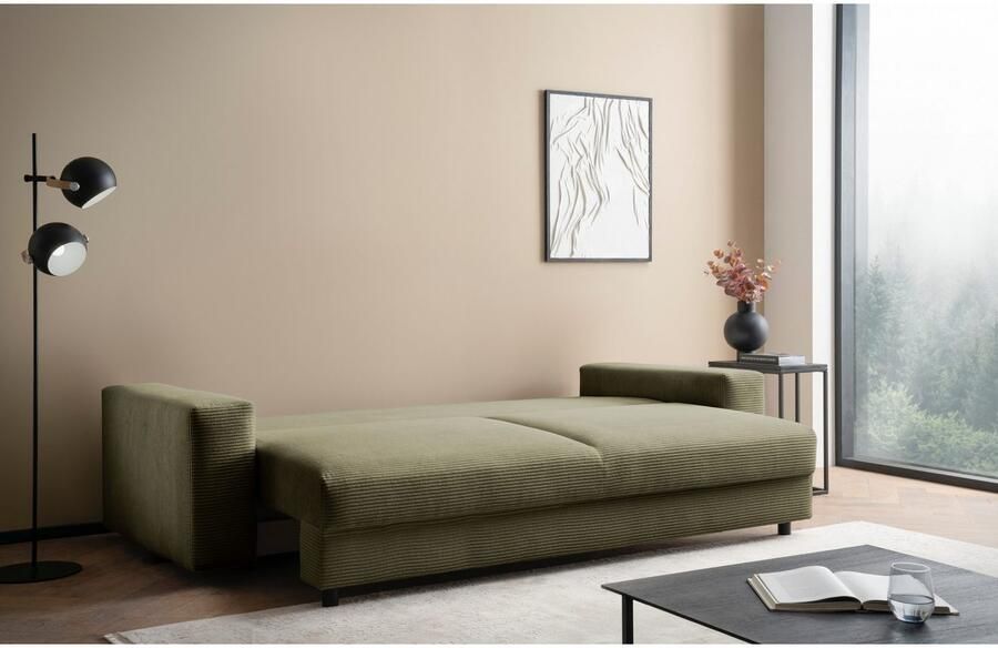 LeGer Home by Lena Gercke Slaapbank Imoga kussen met slaapfunctie 3-zits bank met bedlade in moderne kleuren en stoffen bedfunctie ligoppervlak: 200x150 cm - Foto 8