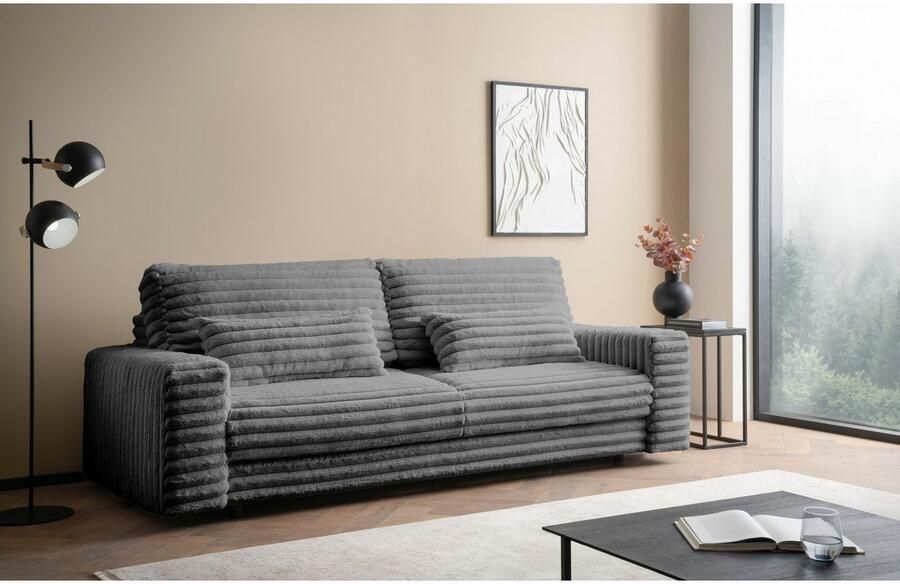 LeGer Home by Lena Gercke Slaapbank Imoga kussen met slaapfunctie 3-zits bank met bedlade in moderne kleuren en stoffen bedfunctie ligoppervlak: 200x150 cm - Foto 8