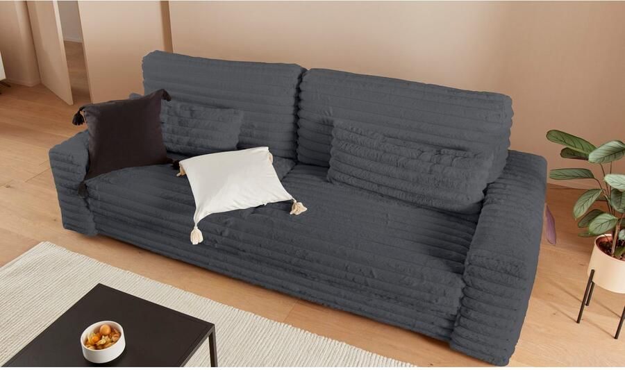 LeGer Home by Lena Gercke Slaapbank Imoga kussen met slaapfunctie 3-zits bank met bedlade in moderne kleuren en stoffen bedfunctie ligoppervlak: 200x150 cm - Foto 13