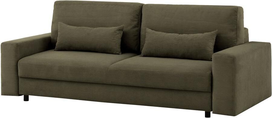 LeGer Home by Lena Gercke Slaapbank Imoga kussen met slaapfunctie 3-zits bank met bedlade in moderne kleuren en stoffen bedfunctie ligoppervlak: 200x150 cm - Foto 12